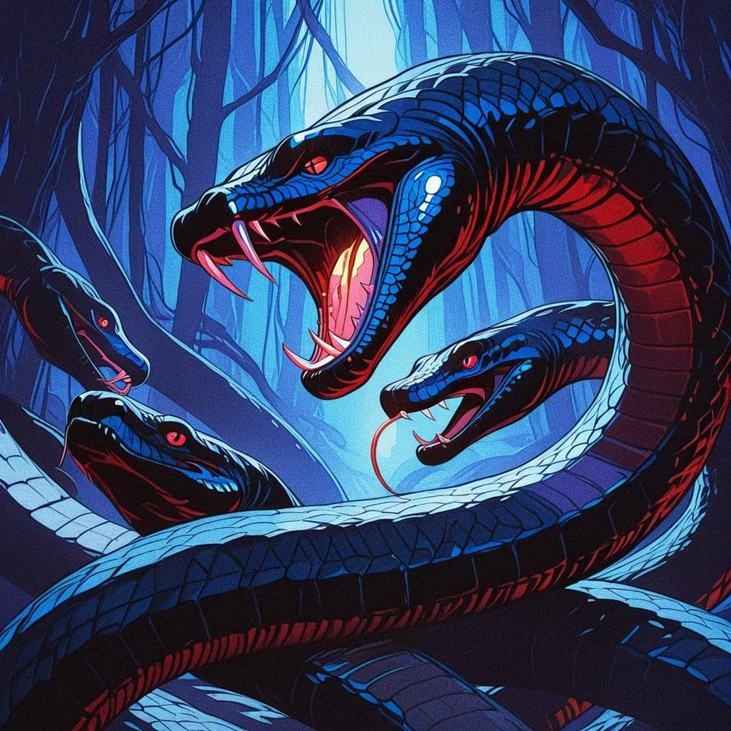 Giant Poisonous Snake