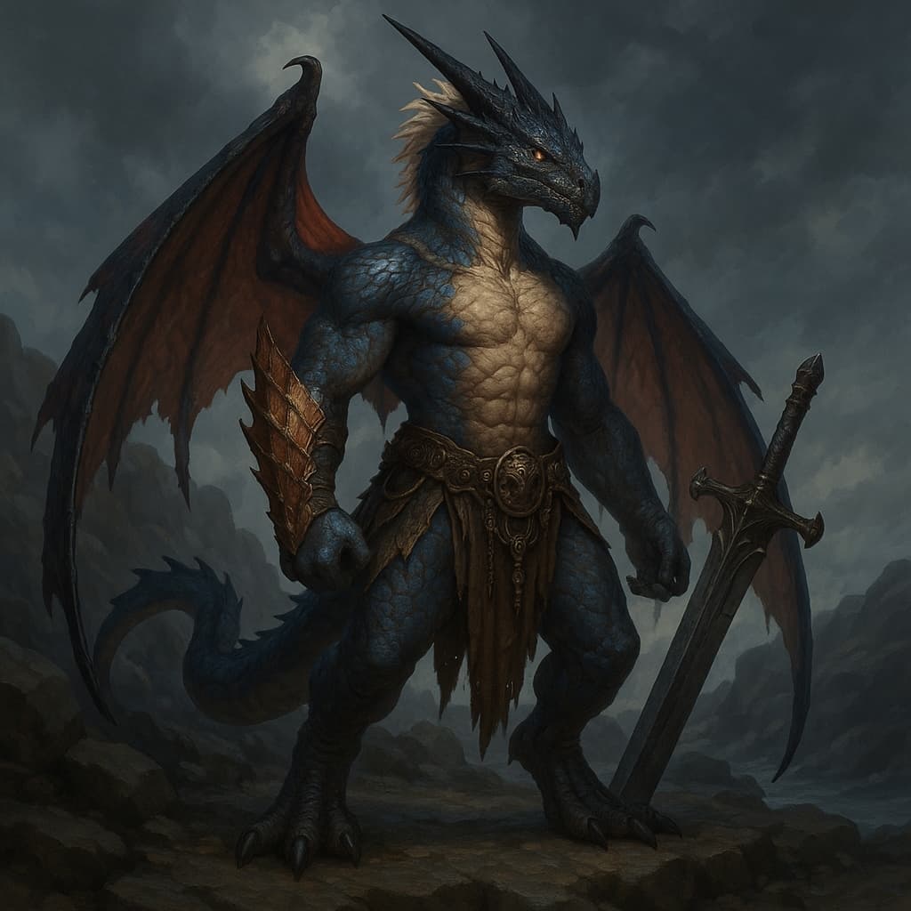 Half-Dragon Template